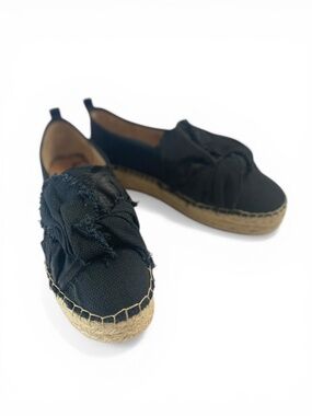 Sam Edelman Cabrera Platform Espadrille Slip-On in Black Size 8